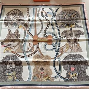 Brand new Hermes jour de casting silk scarf 70